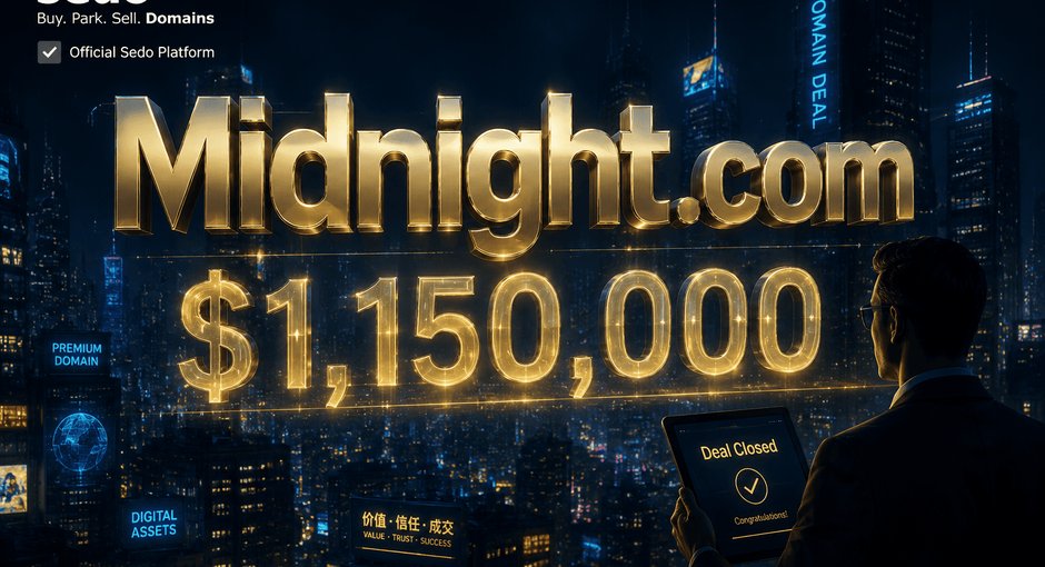 Midnight.com 以 115 万美元重磅成交！Sedo 精英经纪人独家复盘七位数高额谈判心法
