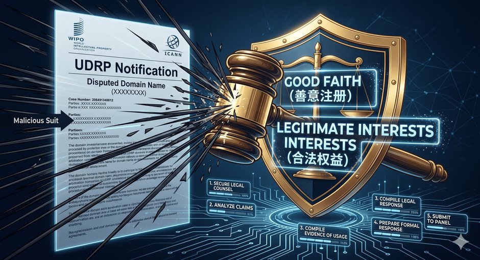 不幸收到 UDRP（统一域名争议解决政策）仲裁通知书？域名投资人合规自证清白的标准流程